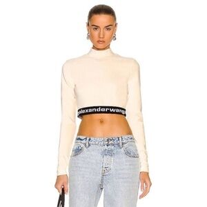 Alexander Wang Cream Cropped Top Sz. S